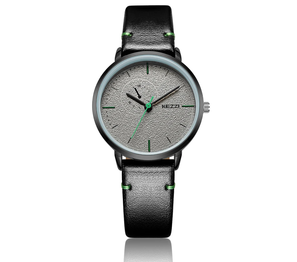 KEZZI Новое поступление парные часы модные кварцевые наручные часы водонепроницаемые кожаные часы для женщин и мужчин Relojes Para Pareja