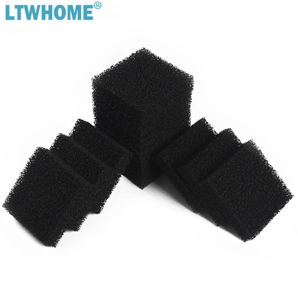 LTWHOME Compatible Carbon Aquarium Foam Filter Pads Fit for Juwel Compact Bioflow 3.0 pre filter sponge activated carbon filter pads
