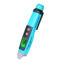 12-1000 в 2 в 1 тестер цепи для измерения электричества и температуры бесконтактный Тестер напряжения с инфракрасным термометром