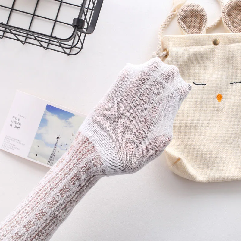 

2019 Spring And Summer Children Thin Socks Hollow out Elastic Bubble Mouth BABY'S Socks Anti-mosquito Sun-resistant Girls Tube S