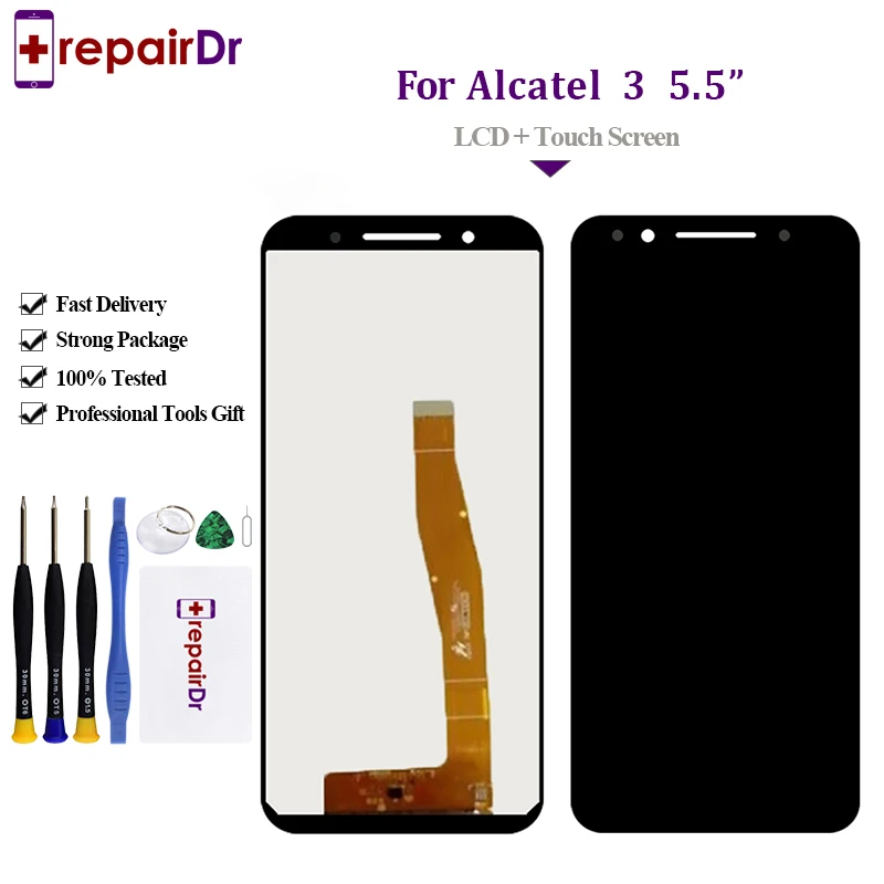 100% протестированный ЖК-экран для Alcatel 3 5052D сенсорный дигитайзер экрана Pantalla 5052Y