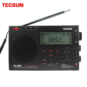 Tecsun PL-660-receptor de Radio de alta sensibilidad, dispositivo Digital estéreo de sintonización, Radio FM/MW/SW/LW, con sonido fuerte y amplio rango de recepción