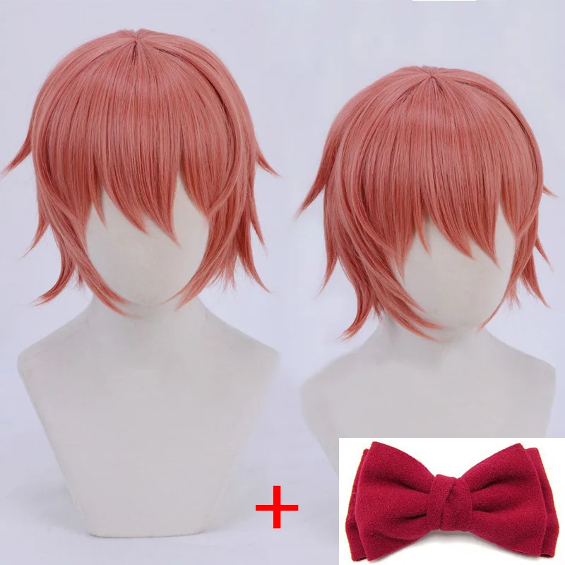 Короткие термостойкие волосы для косплея из аниме Doki Literature Club Sayori с бантом |