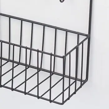 

Wall Mounted Mail and Key Holder 7 Hook Rack Organizer Pocket and Letter Sorter for Entryway Kitchen Home Office Decor M0XD