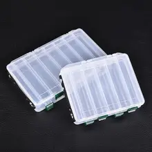 10/14 отсеков двухсторонний многоотсек прозрачный ПВХ пластик Рыболовная Приманка снасти чехол для хранения коробка с 4 пряжками