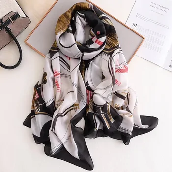 

Classic summer women beach scarf silk scarves female shawl women Foulard cover-ups ladies wrap bandanna free shipping muffler