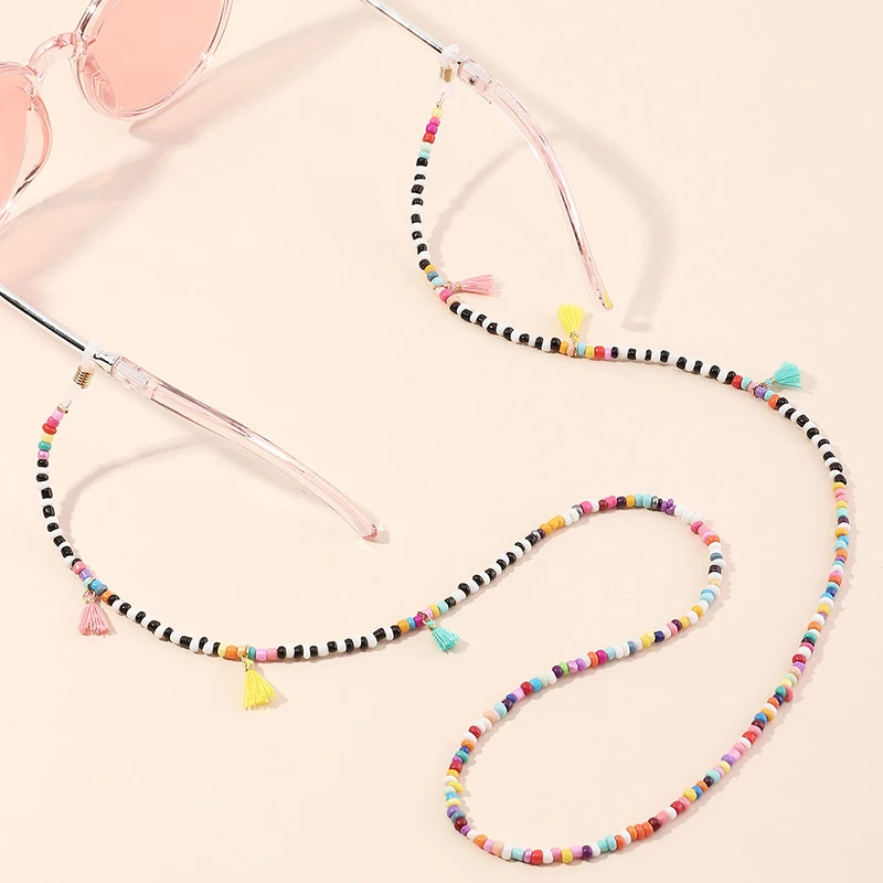 

Doreen Box Bohemian DIY Mask Hanging Neck Strap Lariat Necklace Multicolor Butterfly Animal Long Chains Glasses Women Jewelry