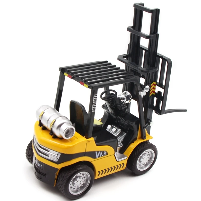 

1:24 Scale Programming Trucks Forklift Toy With Music And Light Electric Construction Vehicle Toys Replaceable Battery 69HE