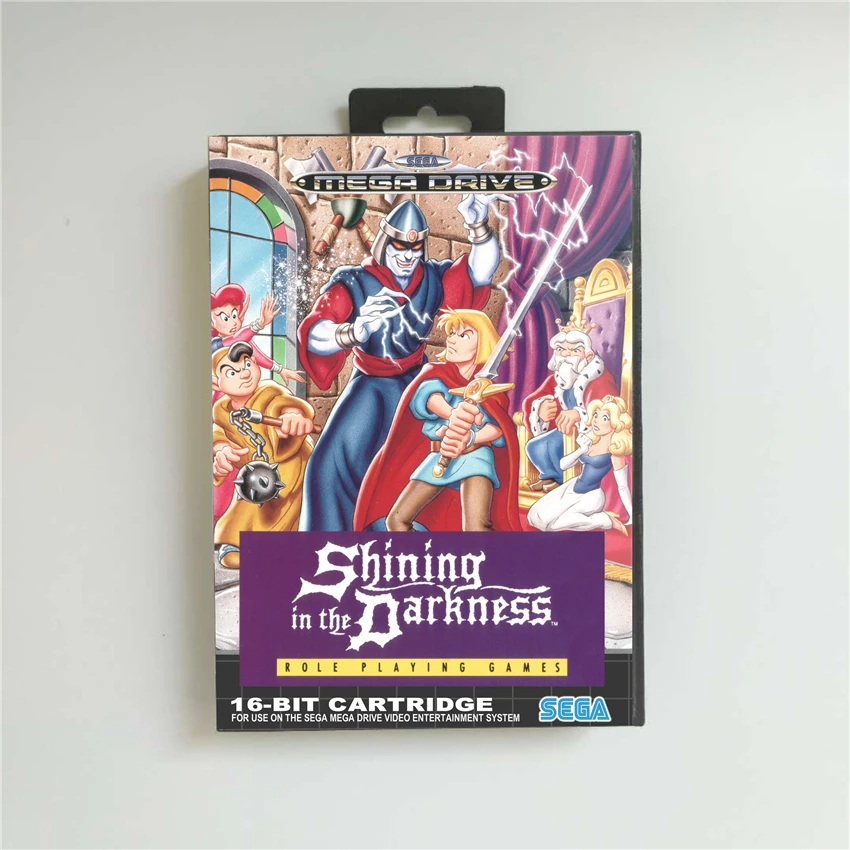 

Shining in the Darkness - EUR Cover With Retail Box 16 Bit MD Game Card for Megadrive Genesis Video Game Console