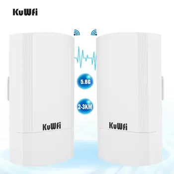 

KuWFi 900Mbps Outdoor Wireless CPE Router 5.8G Wireless Repeater/AP Router/Wifi CPE Bridge Point to Point 1-3KM Wifi Coverage