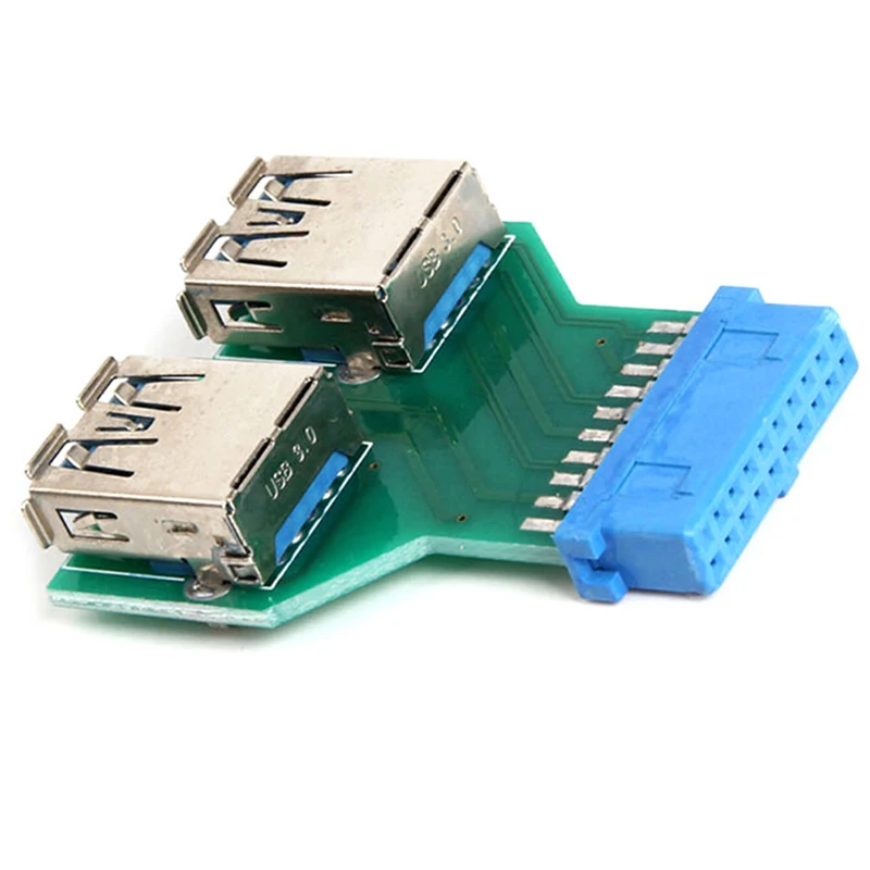 Внутренняя Материнская плата с 2 портами USB 3 0 разъем Мама на 20 контактов мама