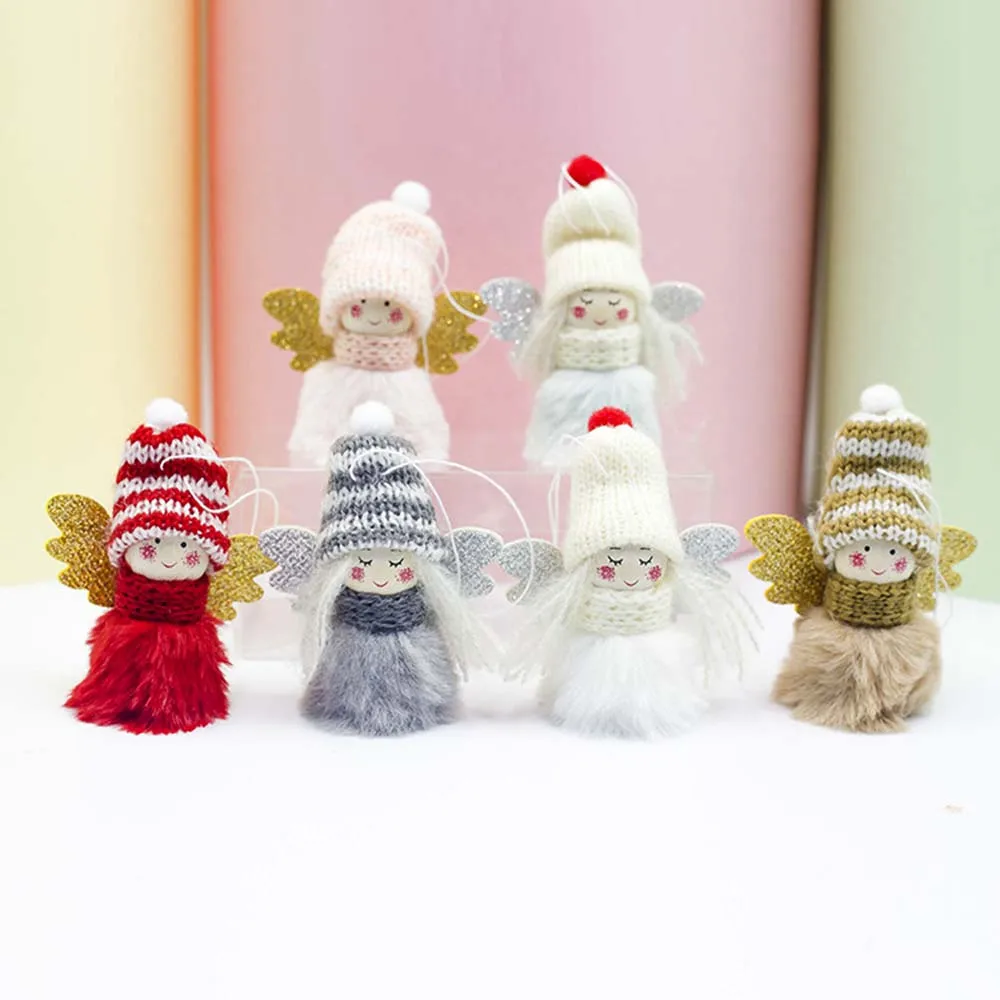 Год Рождество куклы-Ангелы милый орнамент с рождественской елкой Noel Декор рождественские украшения для дома вечерние подарки для детей Navidad