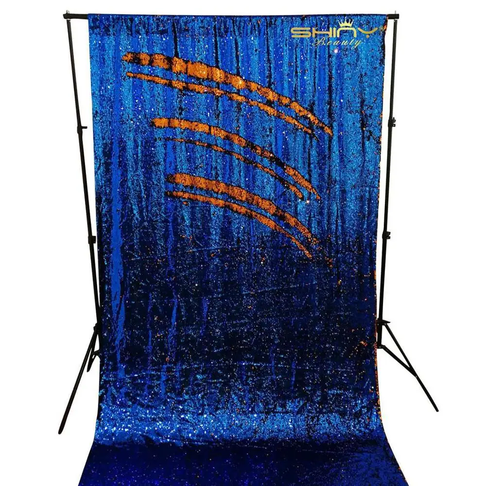 

Sequin Curtains 2FTx8FT color Glitter Backdrop Curtain Mermaid color Home Decor Shimmer Curtains For Backdrop-M190925