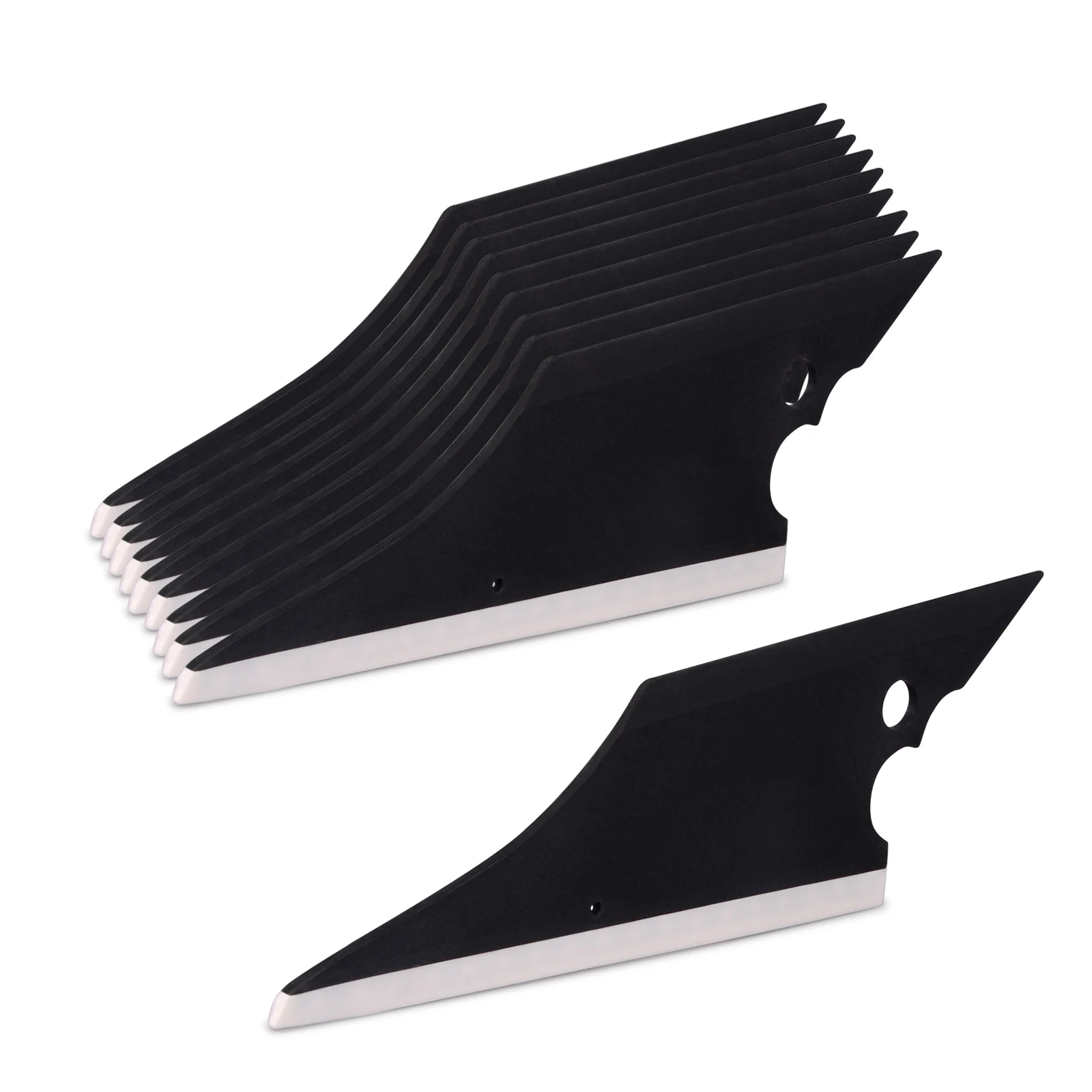 

FOSHIO 10PCS Carbon Vinyl Wrap Rubber Squeegee Tinting Tool Window Cleaner Vinyl Car Wrapping Tool Water Wiper Cleaning Scraper