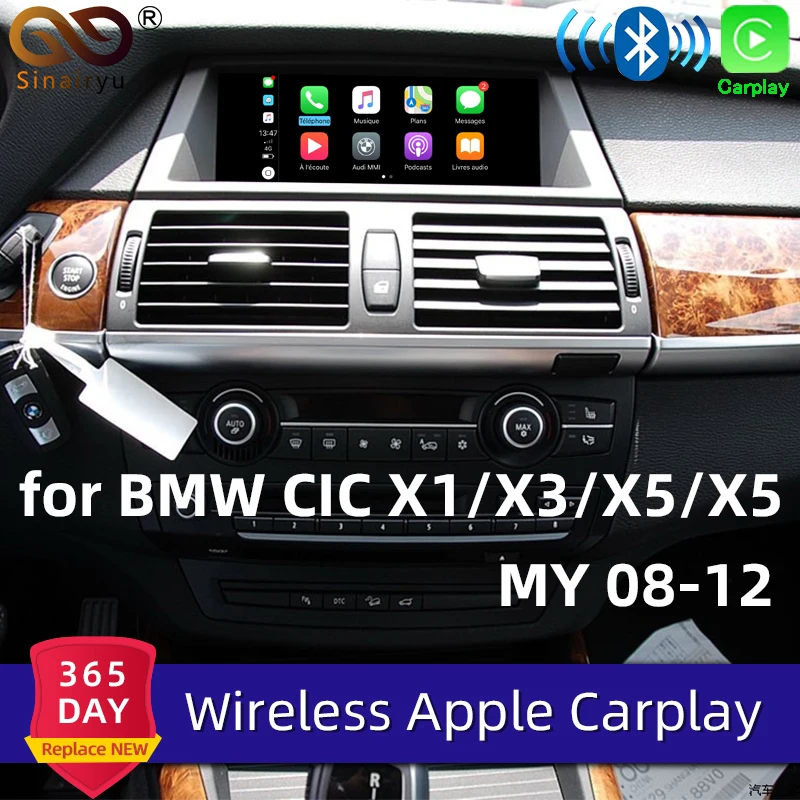 Sinairyu Wi-Fi беспроводной Apple Carplay автомобиль играть для BMW CIC X1 X3 X5 X6 E70 E71 E84 F25 Android
