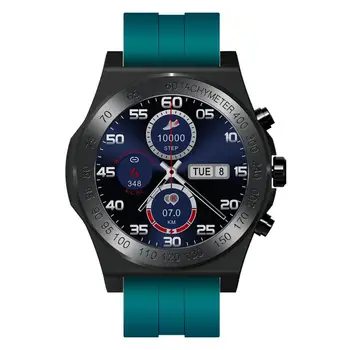 

CK25 1.3Inch Full Round Color Screen Smart Watch Fitness Band 24H Heart Rate O2 Monitor Leather Strap Smart Watch Men