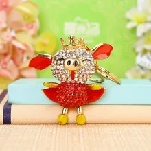 Искусственный бриллиант, металл, летающая копилка, брелок для автомобиля, женский, милый, Южная Корея, креативная посылка, подвеска, брелок, подарок