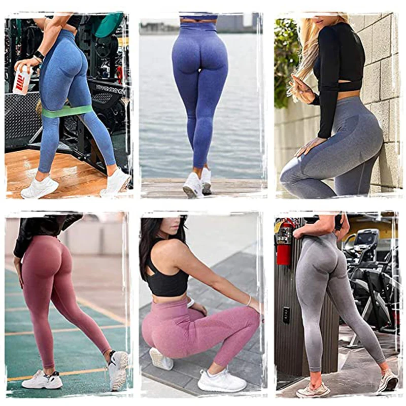 Mallas sin costuras de cintura alta Push Up Leggins deporte mujer Fitness  correr Yoga pantalones ene Tan Jianjun unisex