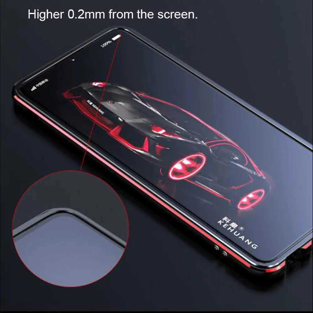 Cena Dla Huawei P30 Pro case luksusowy oryginalny błyszczący zderzak aluminiowy obudowa ochronna P30 Lite obudowa metalowa rama P30 case coque cover