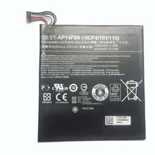 4900 мА/ч, Батарея AP14F8K для acer A1-840, A1-860, B1-820, B1-830, B1-850 Wi-Fi, 16 ГБ, GT-810, One 8, A1-850, B1-810, W1-810