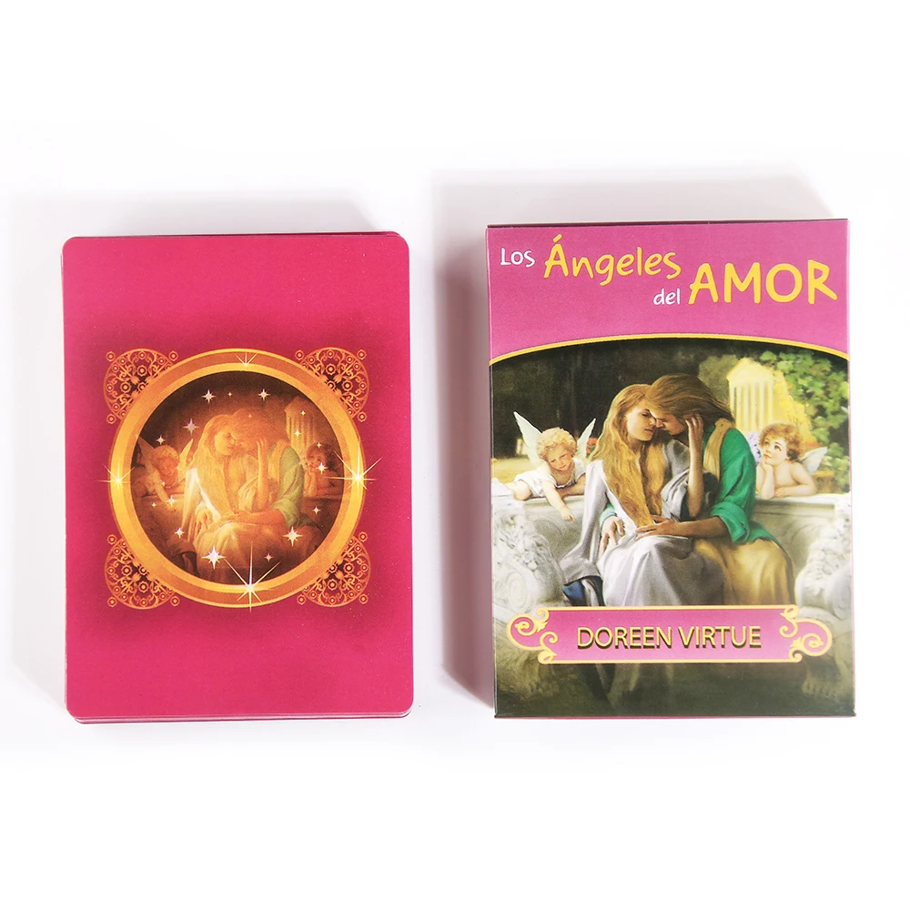 Cartes de tarot oracle anges romance espagnole, jeu de 44 cartes