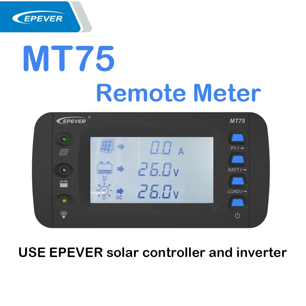 

EPEVER MT75 Remote Meter Can Monitor EPEVER Solar Controller And Inverter On One Screen At The Same Time For XTRA Tracer-AN New