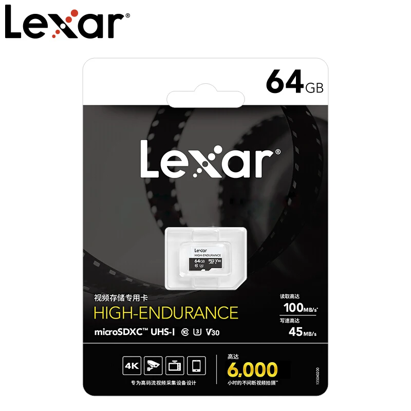 Карта памяти Lexar Micro SD карта 667x высокой прочности 32 ГБ TF 64 SDXC флеш накопитель 100