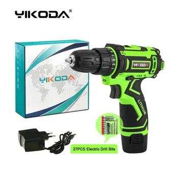 

12v Cordless Drill Home DIY Hand Drill Mini Battery Electric Screwdriver One Lithium Plus Accessories Carton Package