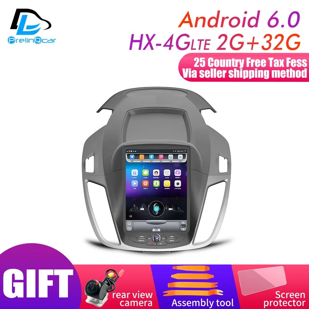 HX-4G 2G32G An6.0 4G Lte 32G rom Вертикальная android система Мультимедиа Видео Радио плеер для ford escape kuga 2013- C-MAX Навигация стерео - Цвет: HX-4G 2G32G An6.0