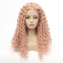 Парики из искусственных волос без шапочки-основы короткий кудрявые черный парик из натуральных волос