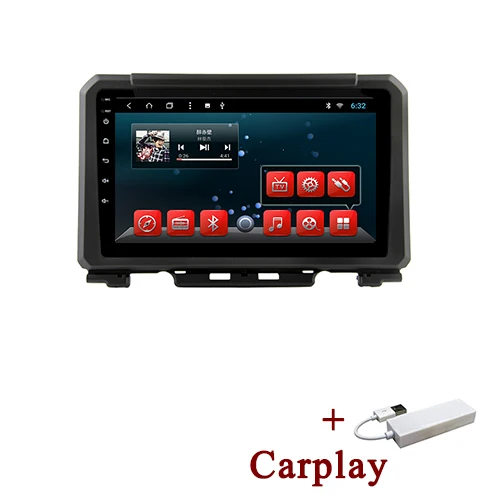 with carplay YAZH Android 9,0 Автомобильный мультимедийный блок для Suzuki Jimny с 9," 2.5D ips дисплей/Carplay/Android Авто/Зеркало Ссылка - Цвет: with carplay