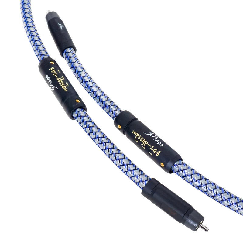 대만 MPS SGP-248R 99.99997% OCC 스퀘어 구리 + 은도금 OCC 스퀘어 구리 HIFI 오디오 앰프 RCA 신호 케이블