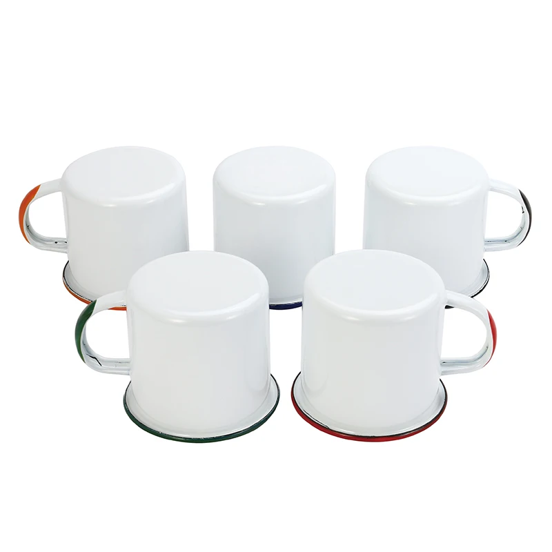 Эмалированная Кружка 350 мл чашки для кофе и чая креативная самодельная чашка