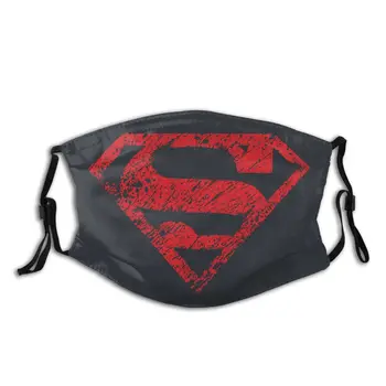 

Boy Of Steel Superman Non-Disposable Face Mask Pattern Dustproof Mask Protection Cover Respirator Mouth Muffle