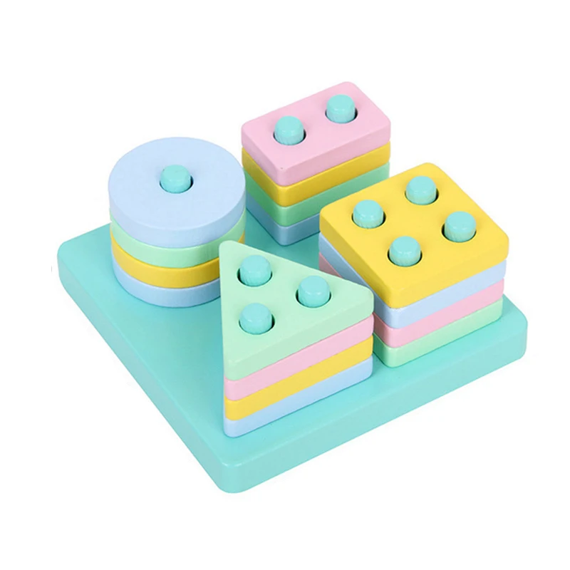 Baby Montessori Educational Math Toy Wooden mini Circles Bead Wire Maze Roller Coaster Abacus Puzzle toys For Kids Boy Girl Gift 32