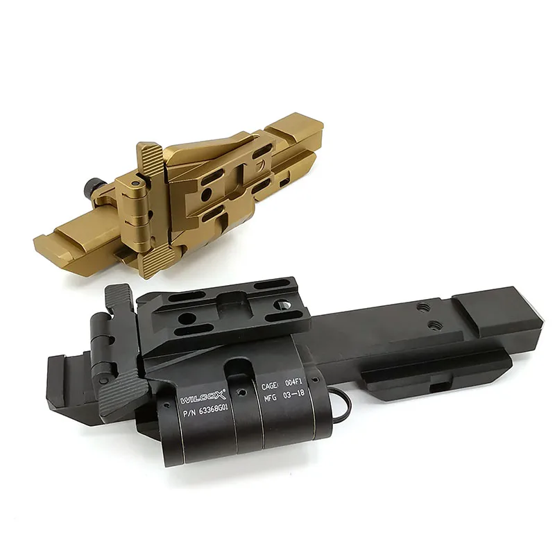 

Tactical Magnifier Flip Mount Flip-To-Side Quick Detach with 5/8 inch Riser for EOTech G23 G33 Fits 20mm Picatinny Rail scope