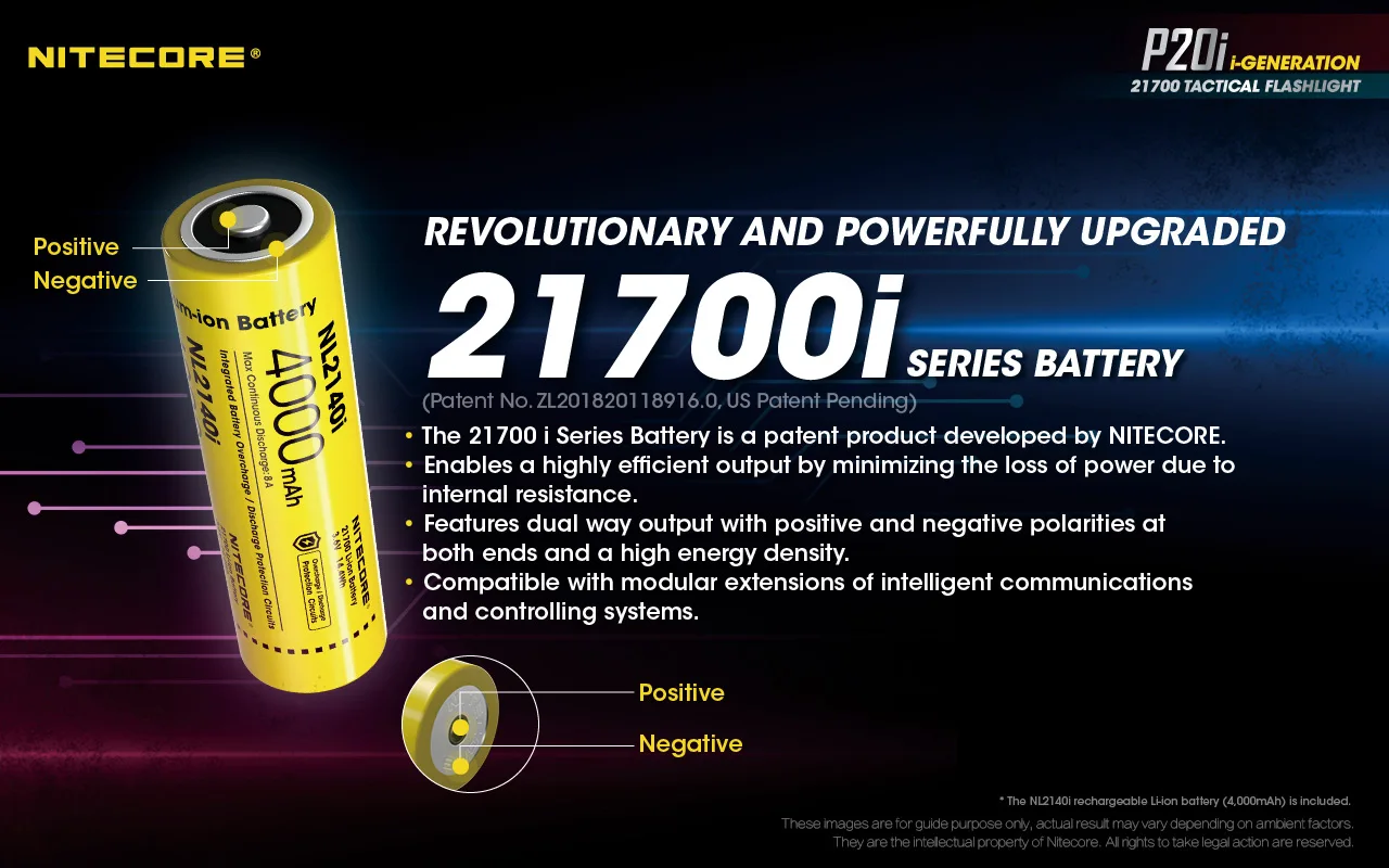 1800lumens com 4000mah Nitecore Original Lanterna Tática Usb Recarregável Super Brilhante Bateria Auto-defesa Flashligh P20i 8 Luzes e Iluminação
