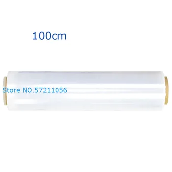 

1 Roll 100cm Stretch Wrap Transparent Non-Toxic Packing Film Industrial Stretch Plastic Sealer Winding Durable Hand Wrap