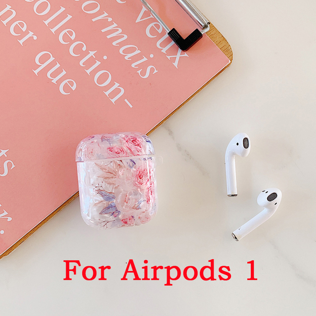 Case for Airpods Pro Airpods 1 2 3 Shell Flower Pattern Protection Funda Headphone Bag Hard PC Case Cover Air pods 3