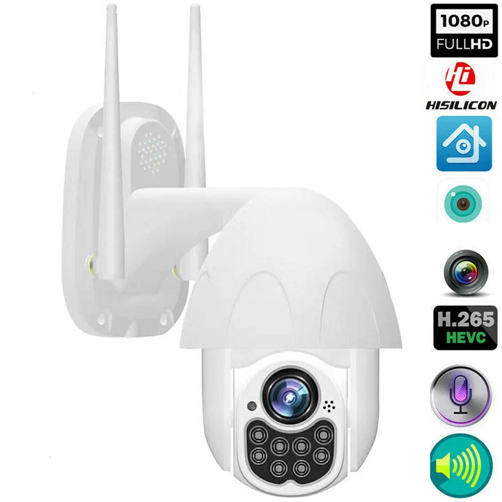 

1080P IP Camera Waterproof Wireless WiFi Easy Install Dome Security Mini Smart Surveillance Network Outdoor Multifunction HD