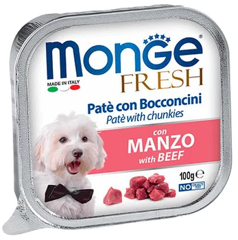 

MONGE MONGE DOG FRESH Pate for adult dogs with beef 100 g