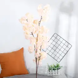 Новый красивый искусственный шелковые искусственные цветы Грушевый цвет цветочный свадебный букет вечерние украшения для сада офиса кафе