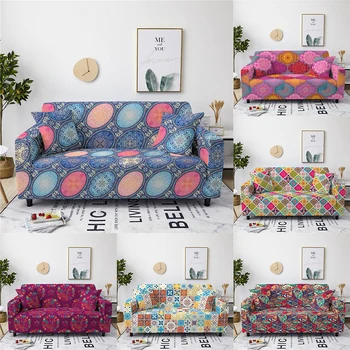 

Bohemia Sofa Covers Slipcover for Living Room Modern Seat Cover Full Couch Cover 1/2/3/4 Seater Elastic Stretch Sofa Cover