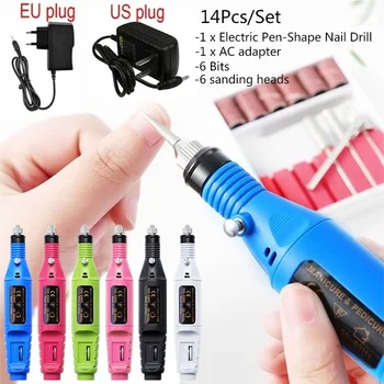 

1Set Professional Electric Nail Drill Machine Kit Machine Nail Art Pen Sanding Bands Pedicure Nail File Nail Art Tools Kit