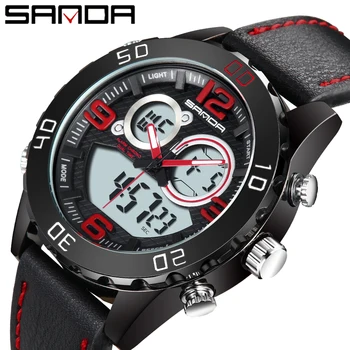 

SANDA Brand Watches Men Sports Watches Waterproof LED Digital Quartz Men Military Wrist Watch Clock Male Relogio Masculino