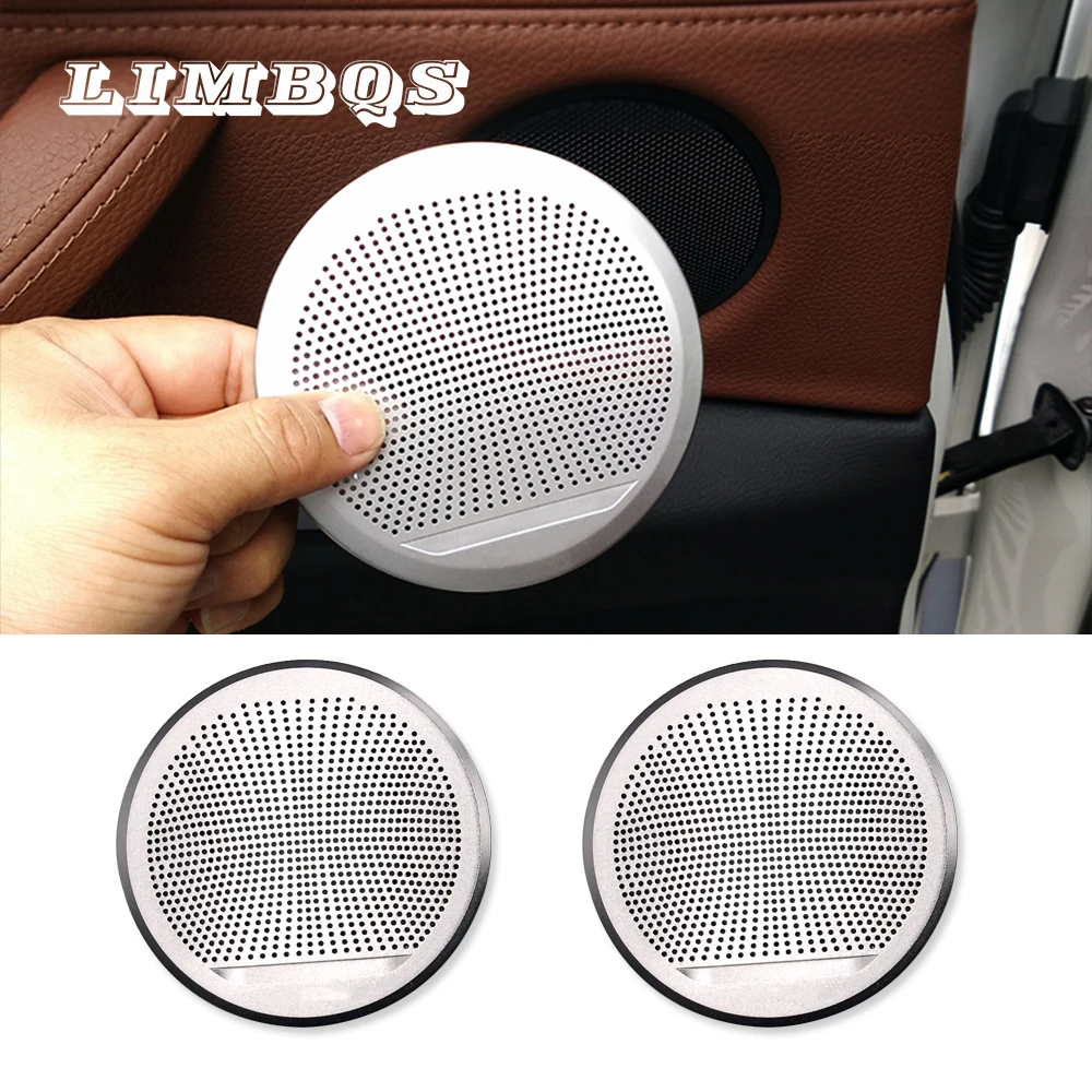

front door tweeter for BMW F15 F16 X5 X6 car speaker upgrade door mid range cover head loud speaker silver cover twitter trim