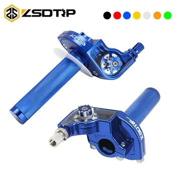 

ZSDTRP 7/8 Inch Multicolor Universal CNC Aluminum Acerbs Throttle Twist Grips Handlebars For Motorcycle Moped Scooter Bike