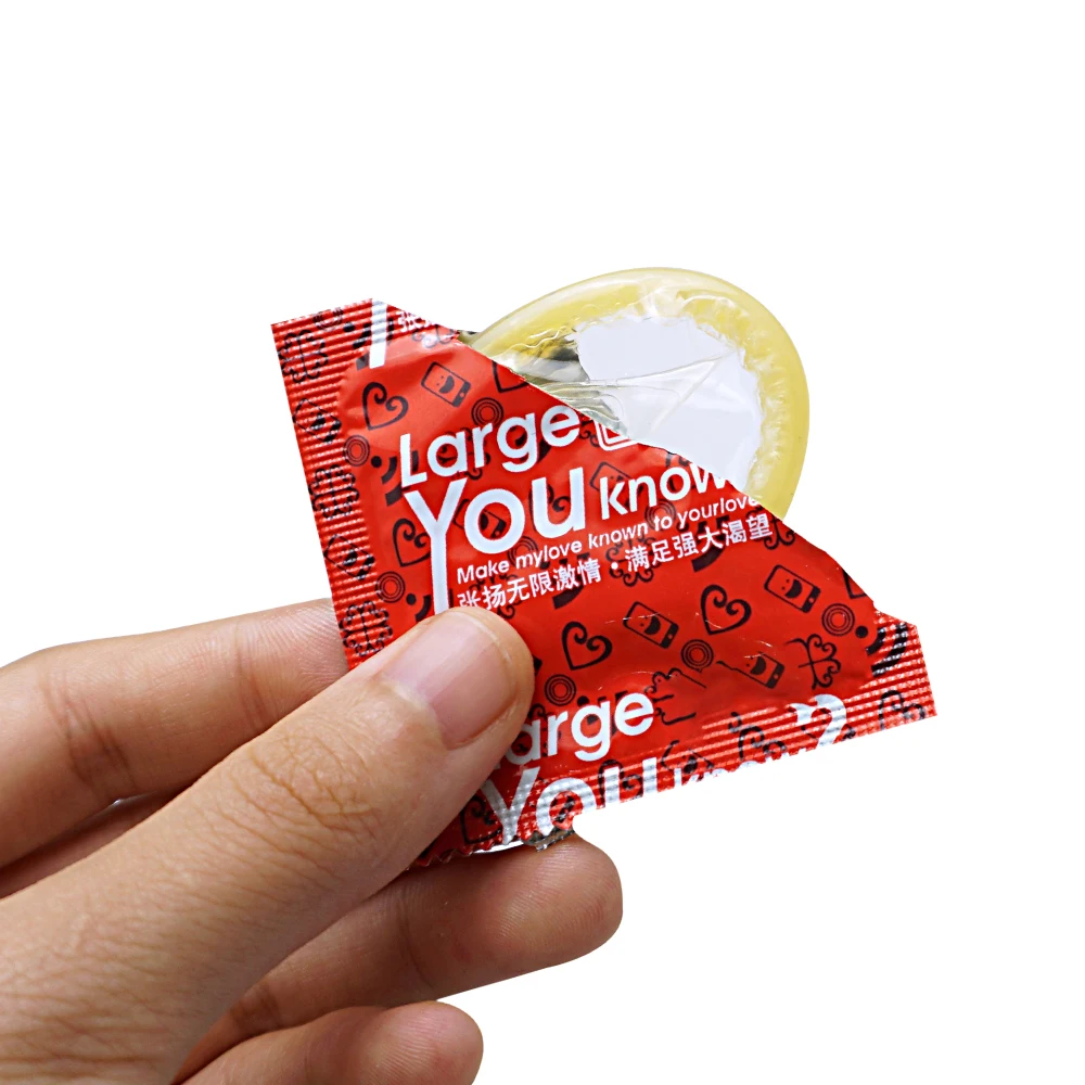 10Pcs/Lot 55mm Large Size Condoms Plus Size 55mm Big Condones Penis Sleeve Natural Latex Contraception Adult Sex Toys 5