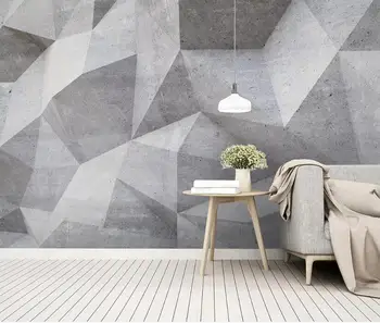 

Customized large murals Nordic modern abstract geometric solid lines wallpaper murals