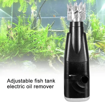 

Cleaning Tool Surface Oil Skimmer Circulation Electronic Practical Fish Tank Pump Filter For Aquarium Film Remover Black Mini
